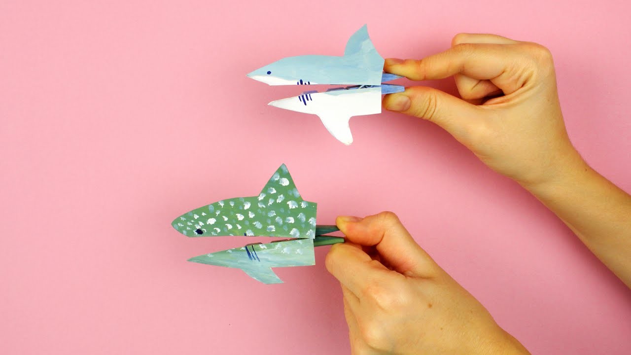 Pinzas decorativas de tiburón