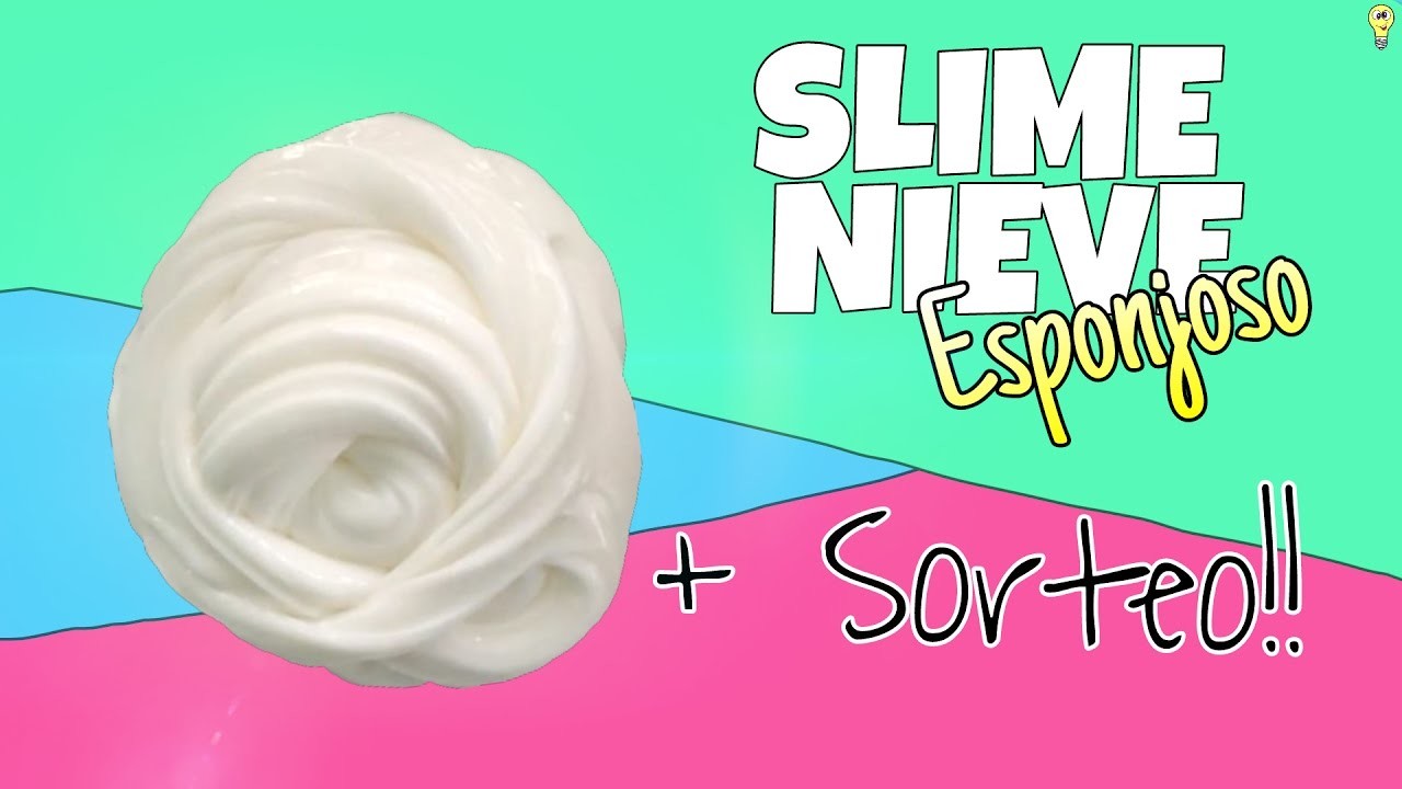 SLIME NIEVE ESPONJOSO + SORTEO!!