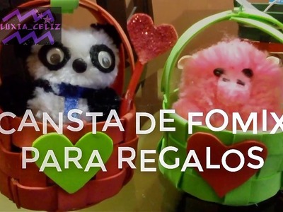 CANASTITA DE FOMIX PARA REGALO ( muy fácil)