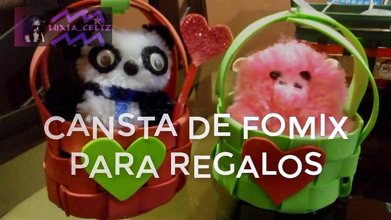 CANASTITA DE FOMIX PARA REGALO ( muy fácil)