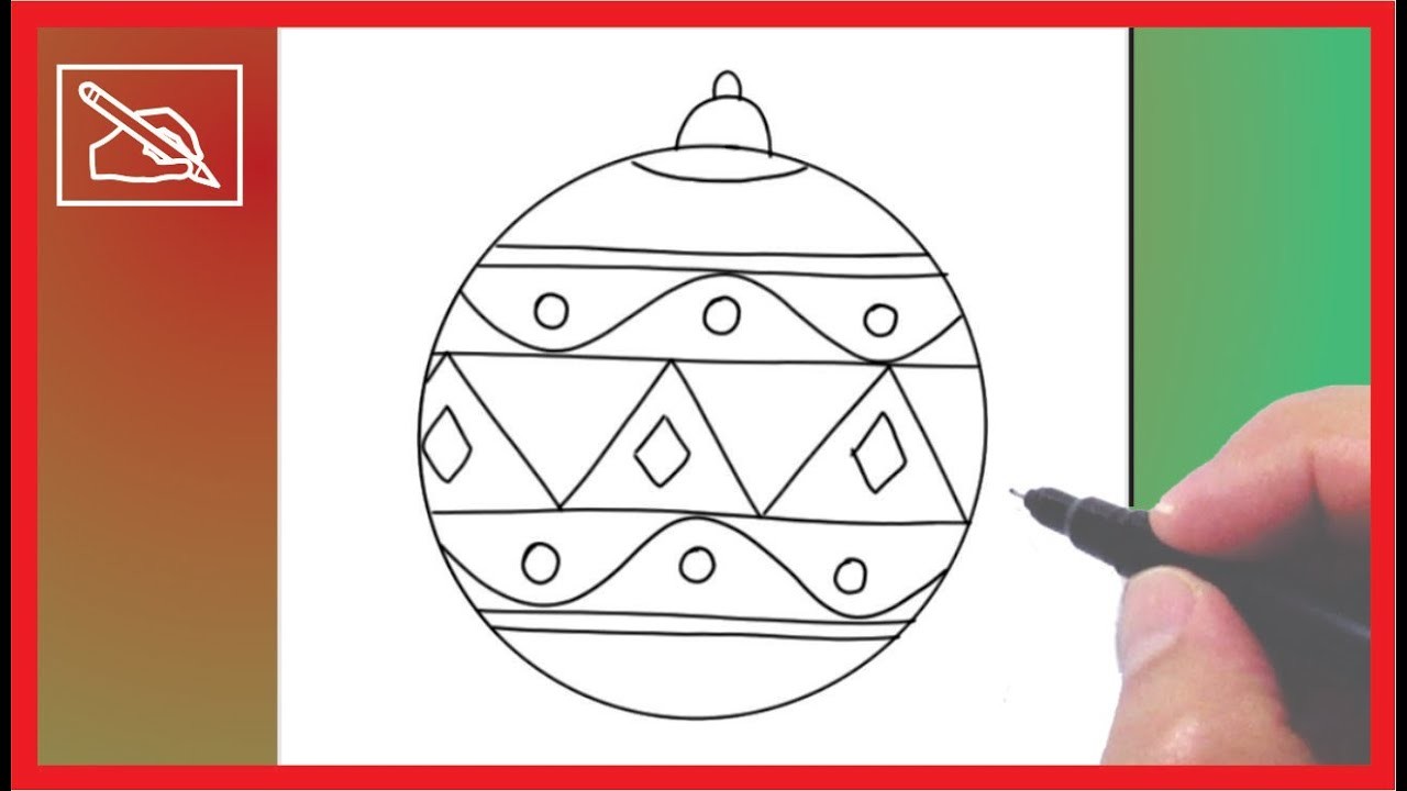 Cómo Dibujar Una Esfera De Navidad 2 - Drawing a Christmas Sphere 2 | Dibujando