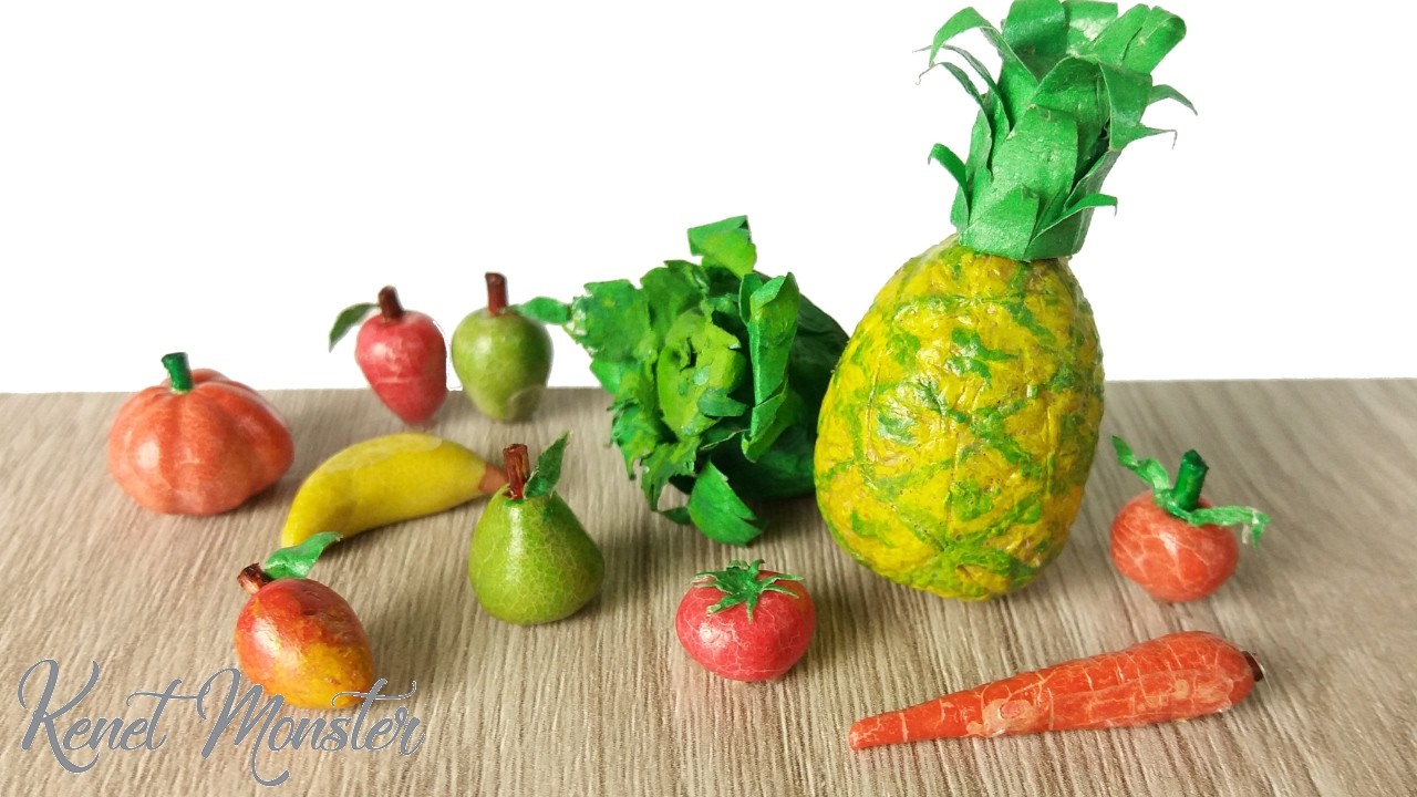 Cómo Hacer Frutas Y Verduras En Miniatura