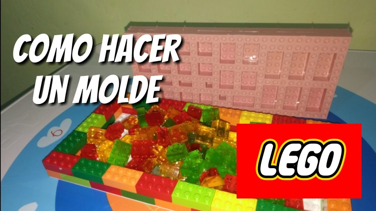 Como hacer molde Lego para gomitas