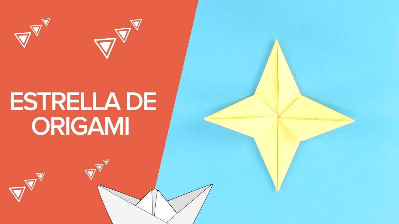 Cómo hacer una estrella de origami paso a paso | Papiroflexia infantil