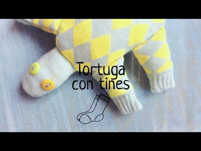Cómo hacer una tortuga . Muñeco con calcetín