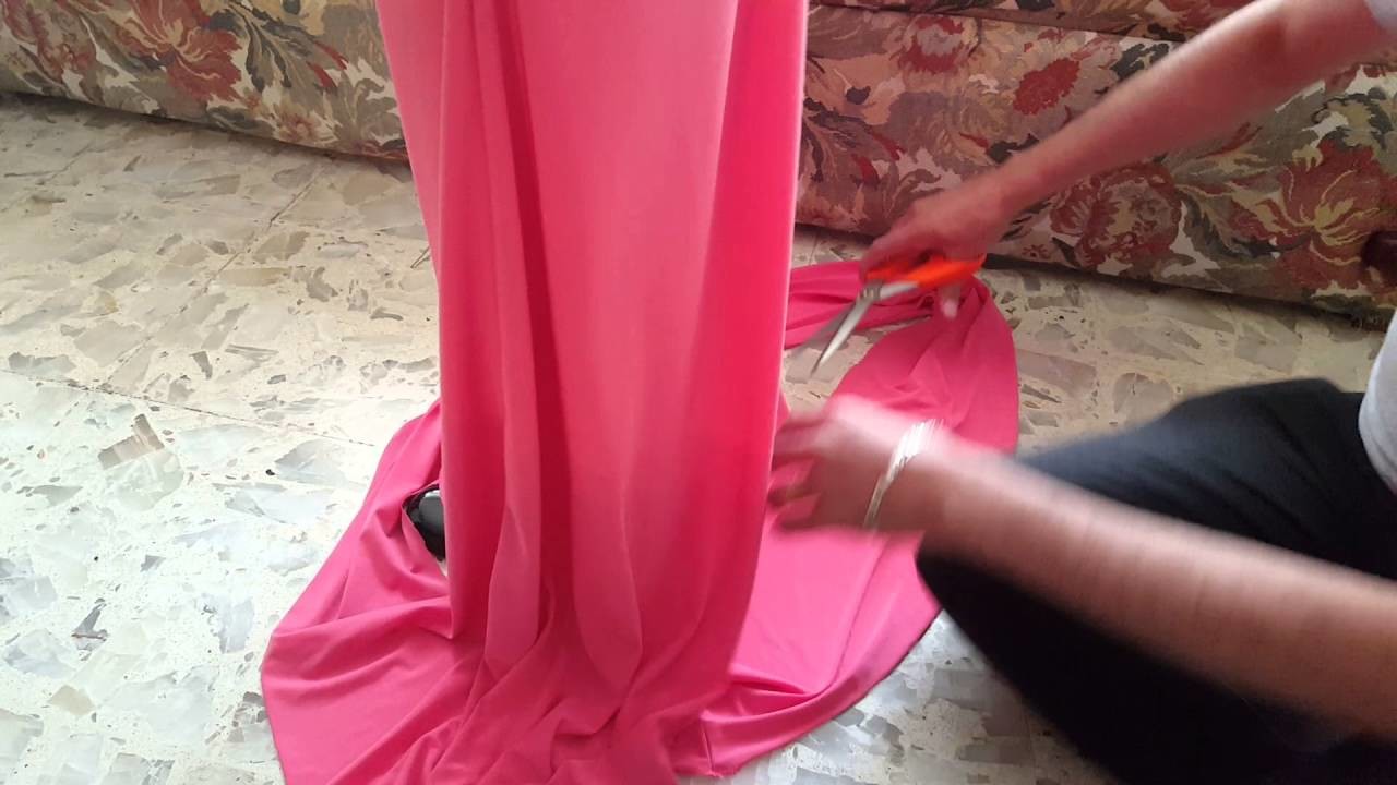 Como redondear el largo de un vestido
