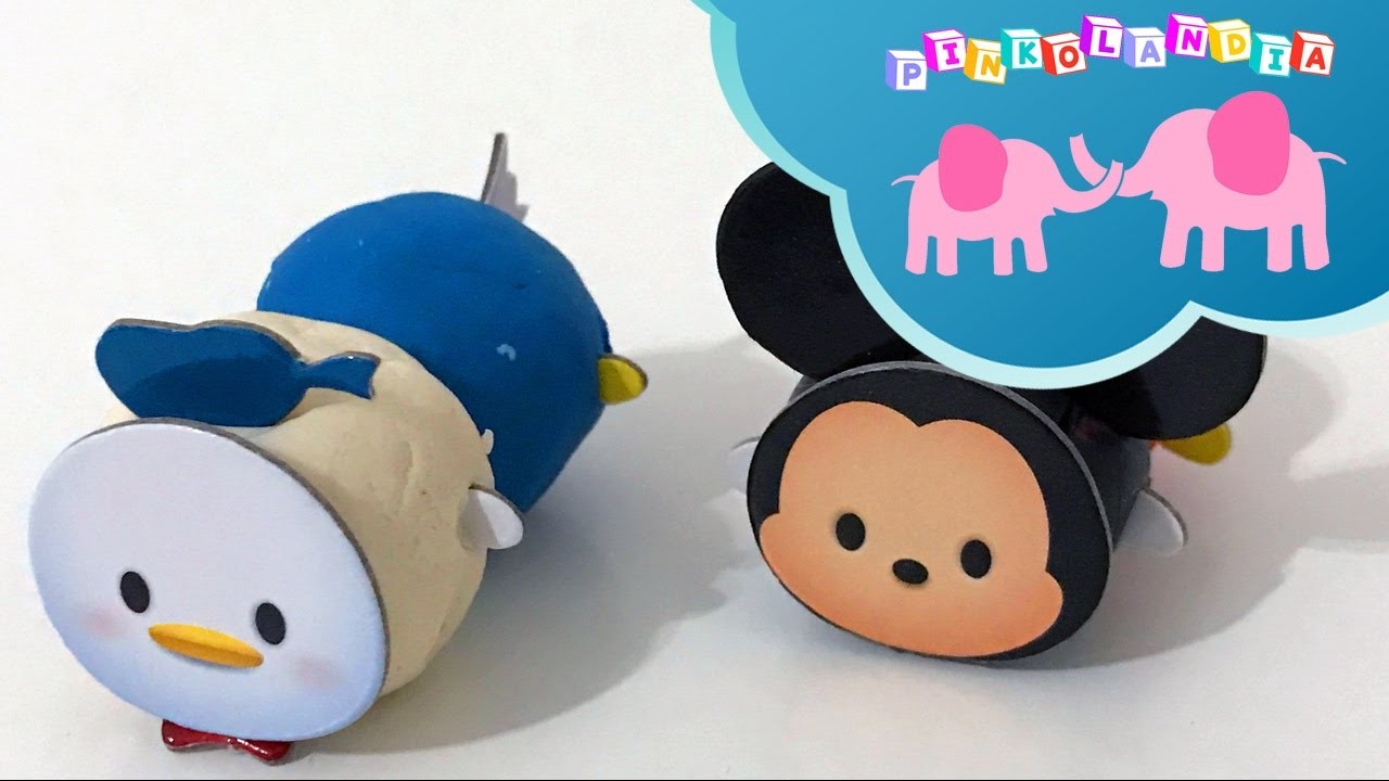HACIENDO TSUM TSUM DE PLASTILINA | TSUM TSUM MICKEY Y DONALD DE DISNEY