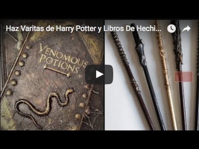 HAZ VARITAS DE HARRY POTTER Y LIBROS DE HECHIZOS. MaireWink
