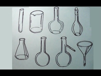 Aprende a dibujar elementos de laboratorio de química 1.2