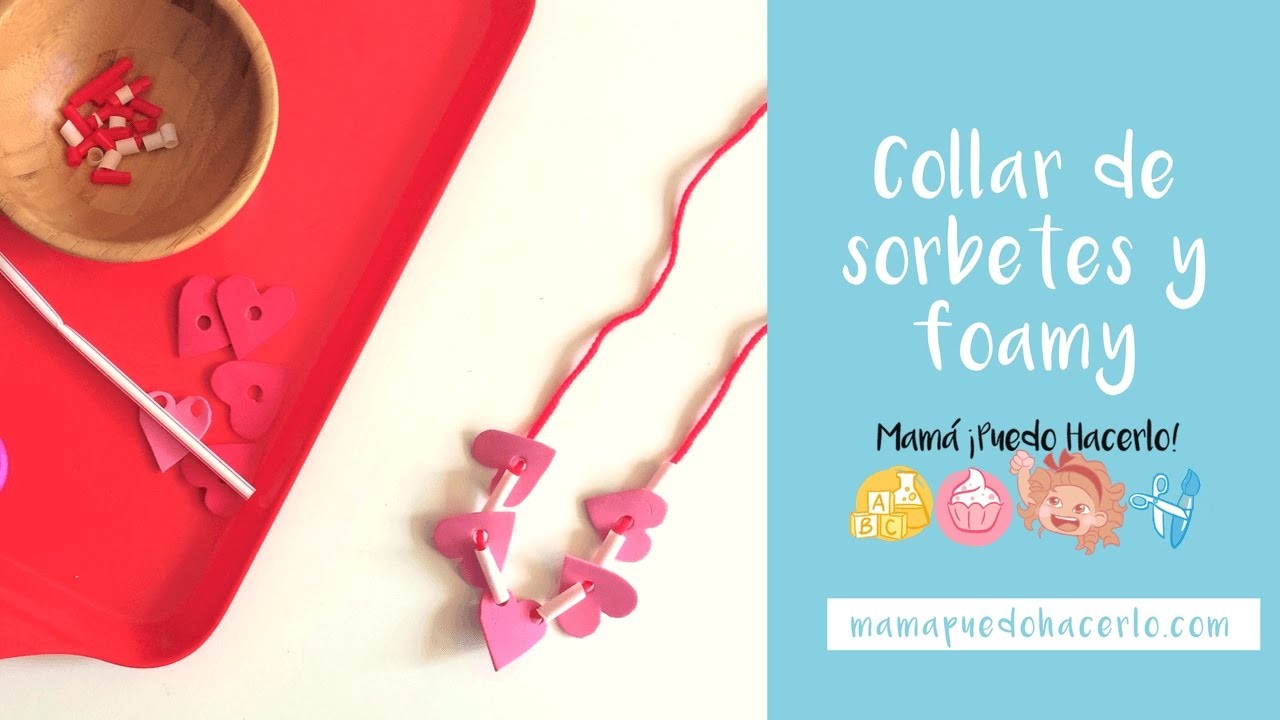Collar de sorbetes y foamy