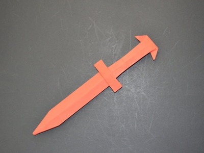 Como hacer una espada de origami muy facil
