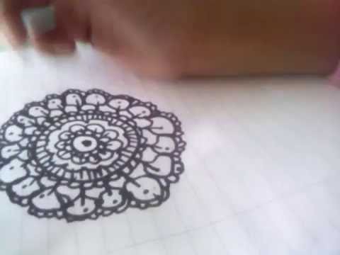 Como hacer zentangle art o mandalas facil