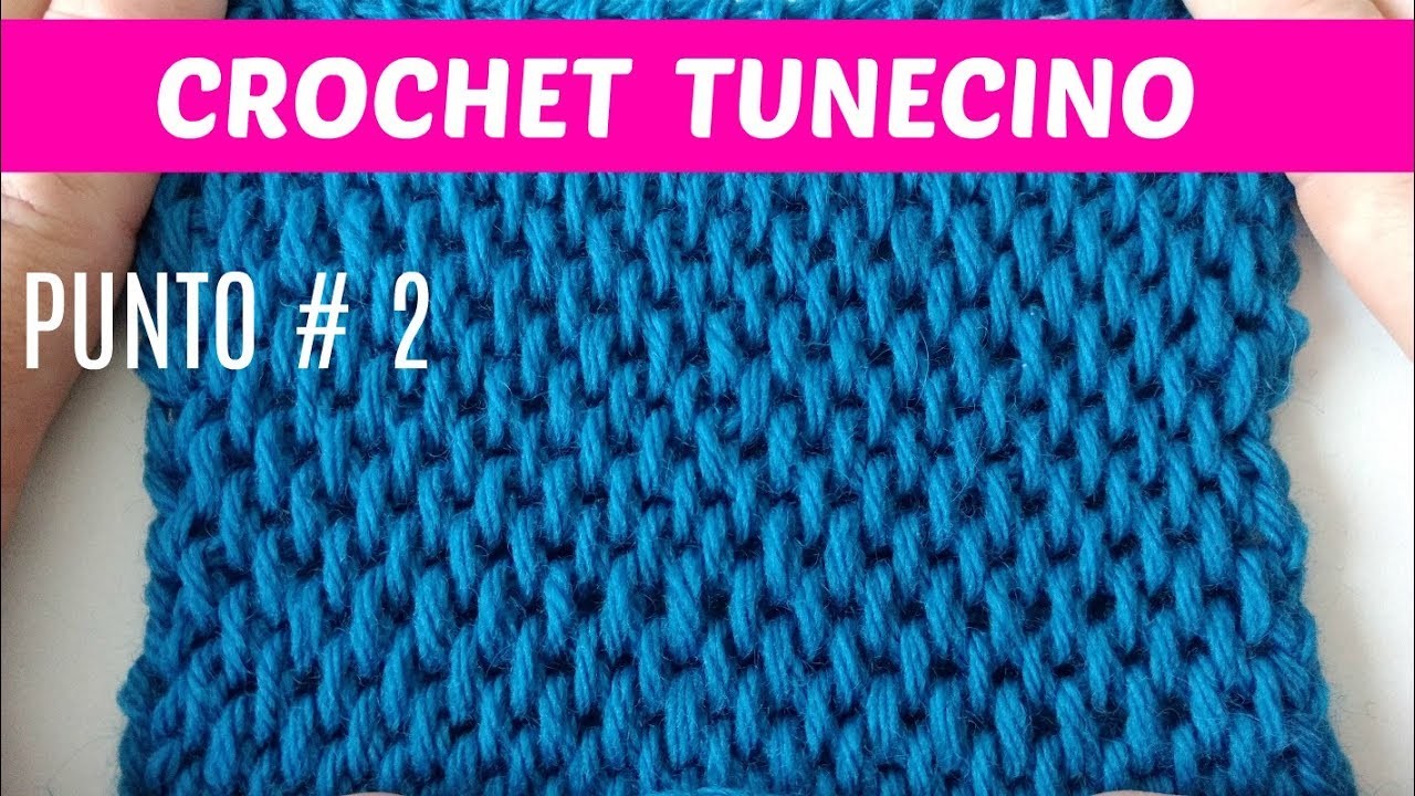 Crochet tunecino puntos para coleccionar