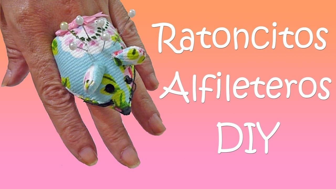 DIY Anillos Alfileteros en forma de Ratoncitos