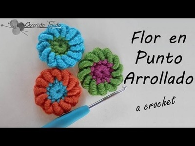 Flor en punto arrollado - Bullion Stitch Flower ENGLISH SUB