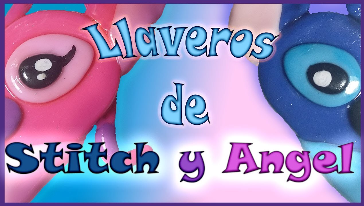 Llaveros de Stitch y Angel ♥ - Porcelana Fria