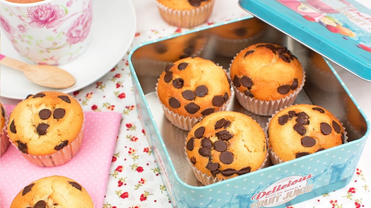 Muffins con Pepitas de Chocolate