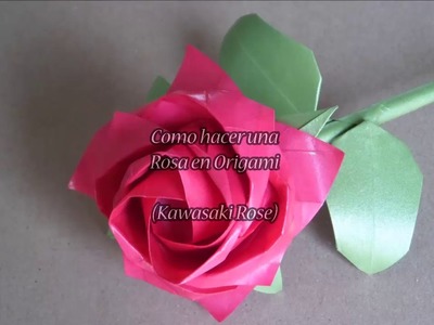 Origami Rosa Kawasaki (Bien Explicado)