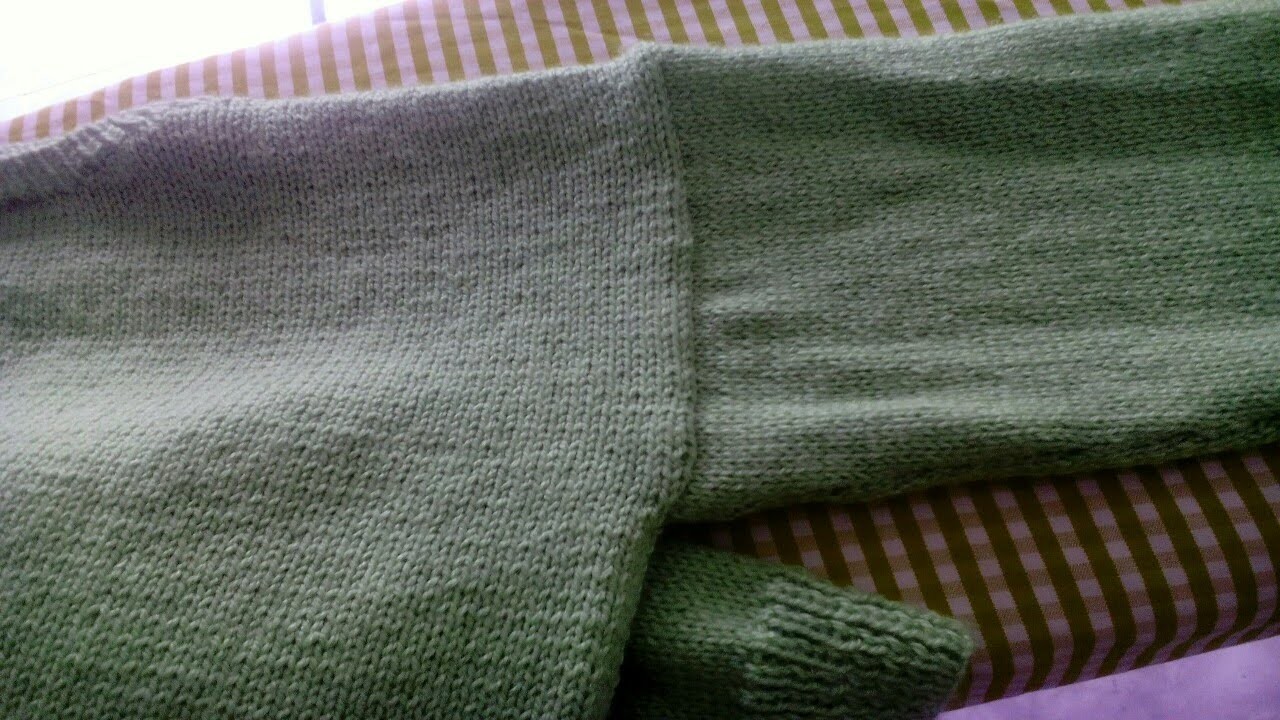 Vídeo de cómo colocar las mangas a un jersey de lana