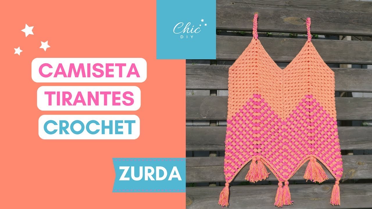 CAMISETA TIRANTES A CROCHET | ZURDA | CHIC DIY