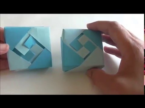 Como hacer una caja con papel (tapa caja especial uno)