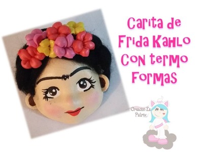 Cómo hacer una carita tierna de Frida Kahlo en Fomy. goma eva