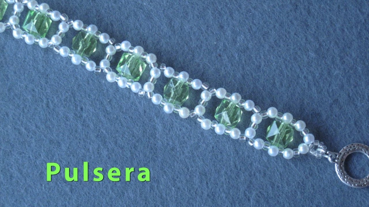 # DIY - Pulsera de esmeraldas perlas # DIY - pearl emerald bracelet