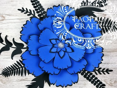 Flor gigante de papel | Moldes  GRATIS | Giant paper flower | Free templates