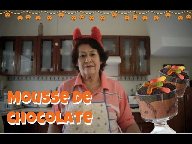 Mousse de chocolate para halloween - SÚPER FÁCIL