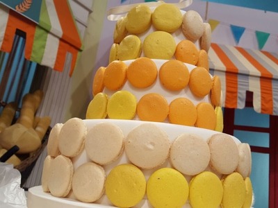 Torta de boda con macarones por Mauricio Asta