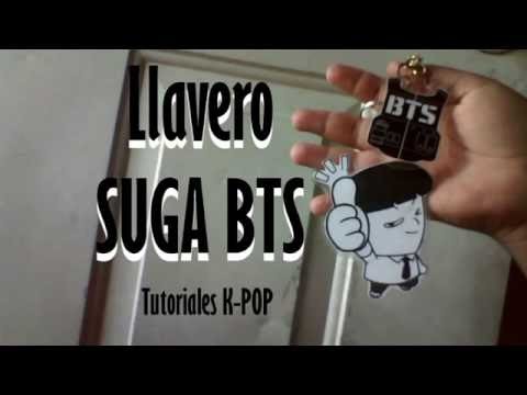 TUTORIAL-llavero Suga BTS-Tutoriales K-POP-