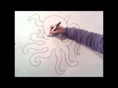 Como dibujar un pulpo paso a paso | how to draw a octopus