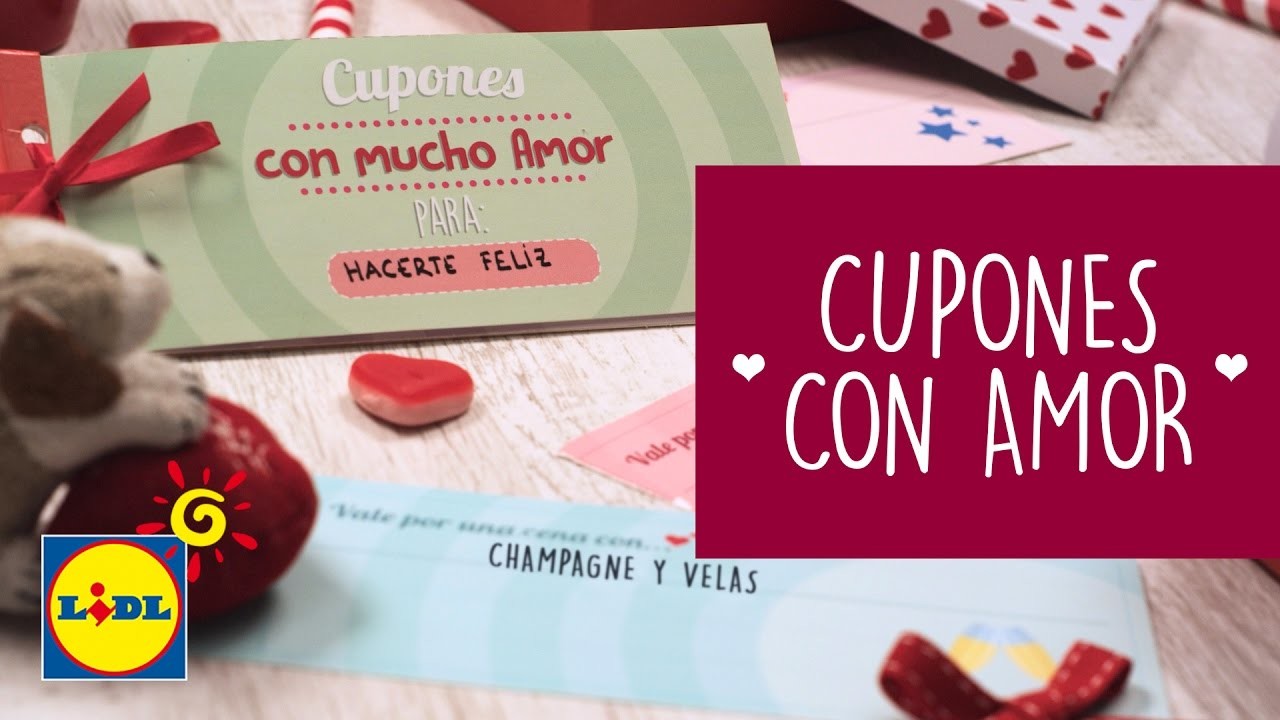 Cupones Con Mucho Amor - Manualidades DIY San Valentín