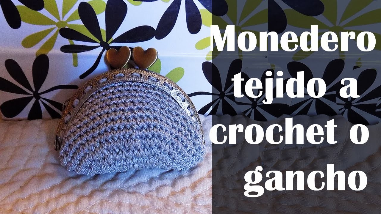 DIY Monedero tejido a crochet o ganchillo