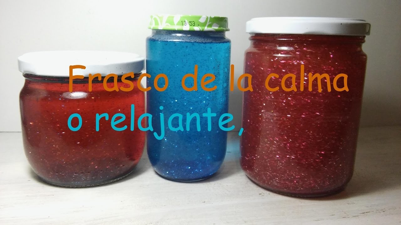 Frasco de la calma o relajante