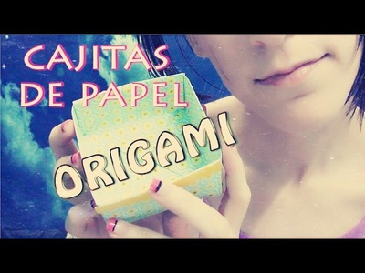 Haciendo cajas con papeles bonitos | Papiroflexia - origami |ASMR español