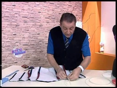 Hermengildo Zampar - Bienvenidas TV - Explica la Terminación de la Costura del Corset.