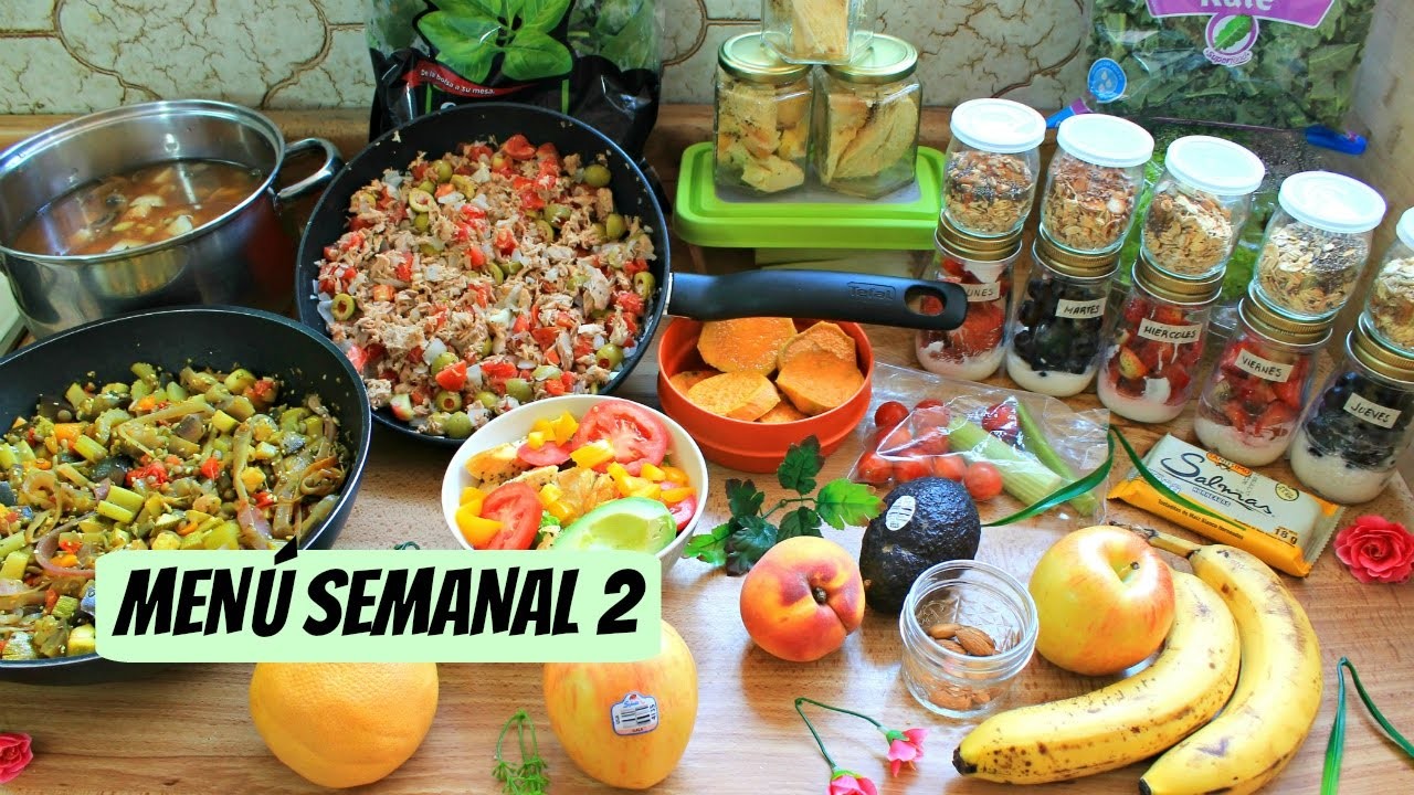 Menú semanal 2 | Recetas incluídas