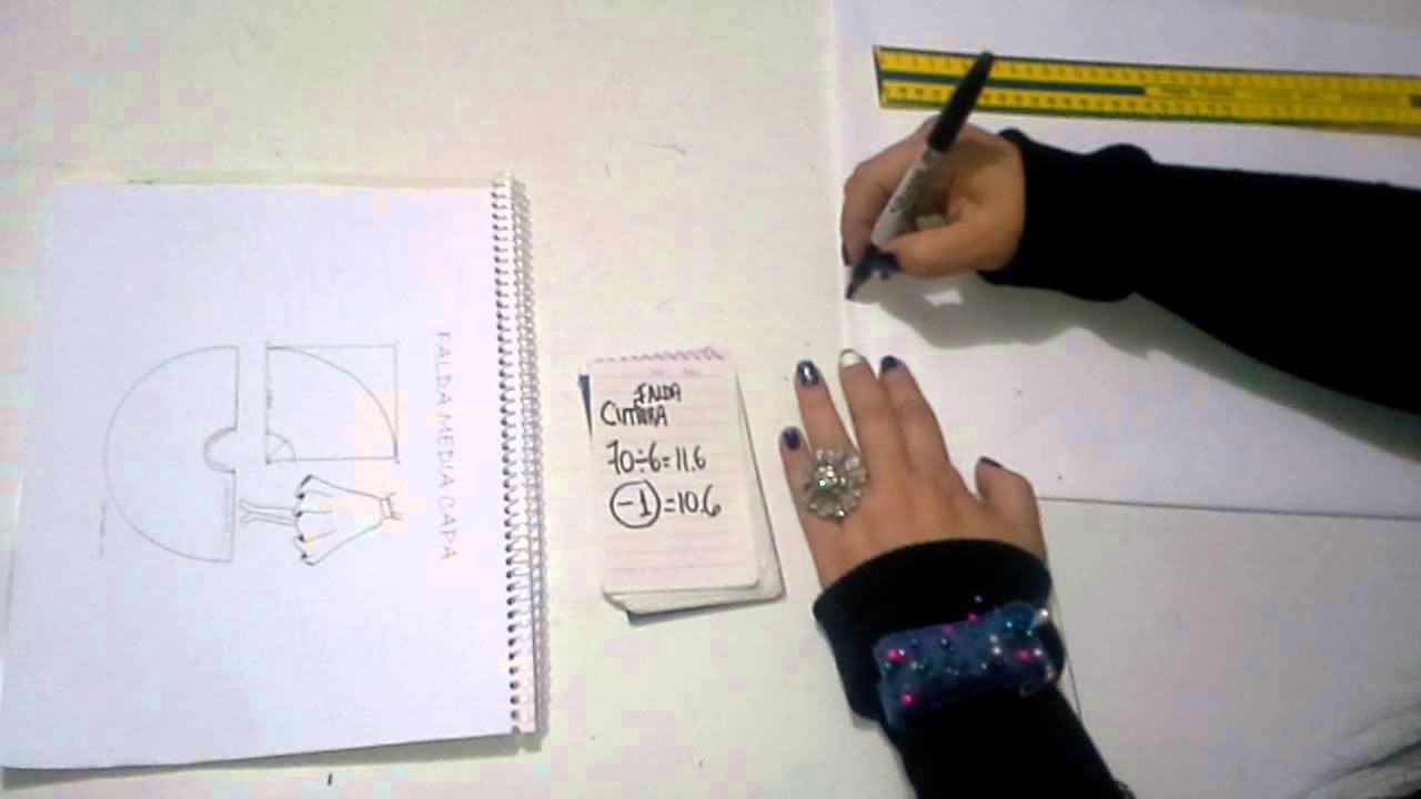 Patronaje de falda campana