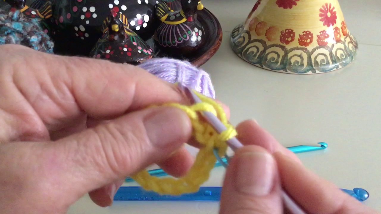 Cómo hacer Punto Bajo en circulo para Principiantes ( PUNTOS BÁSICOS #2 )