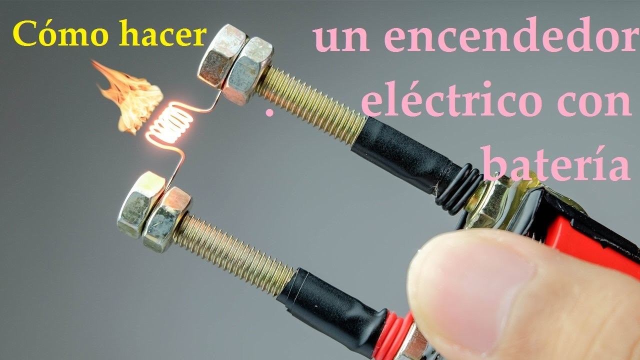 Cómo hacer un encendedor eléctrico con batería || Increíbles Experimentos Caseros || Trucos