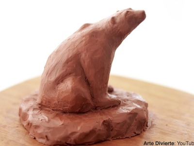 Cómo modelar un oso polar en plastilina (escultura) - Narrado.