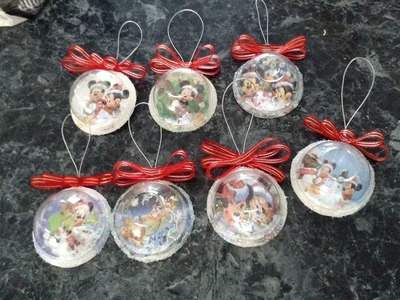 Esferas para navidad. Mickey mouse. Christmas Ornaments