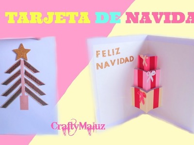 HAZ UNA TARJETA DE NAVIDAD: tarjetas navideñas caseras fáciles |  Christmas card