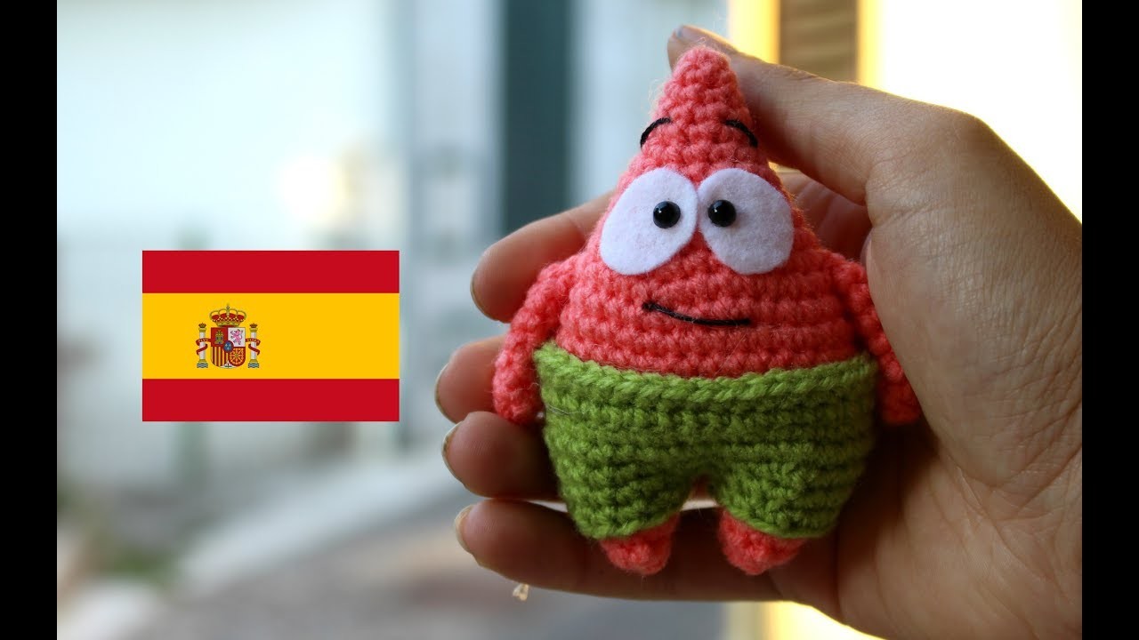 Llavero de patrick amigurumi | World Of Amigurumi