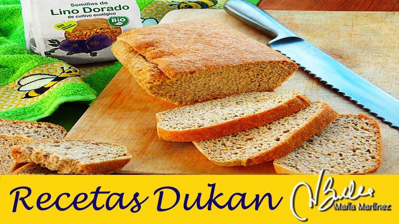 Pan de Linaza Dukan en Horno. Dukan Flaxmeal Bread Recipe