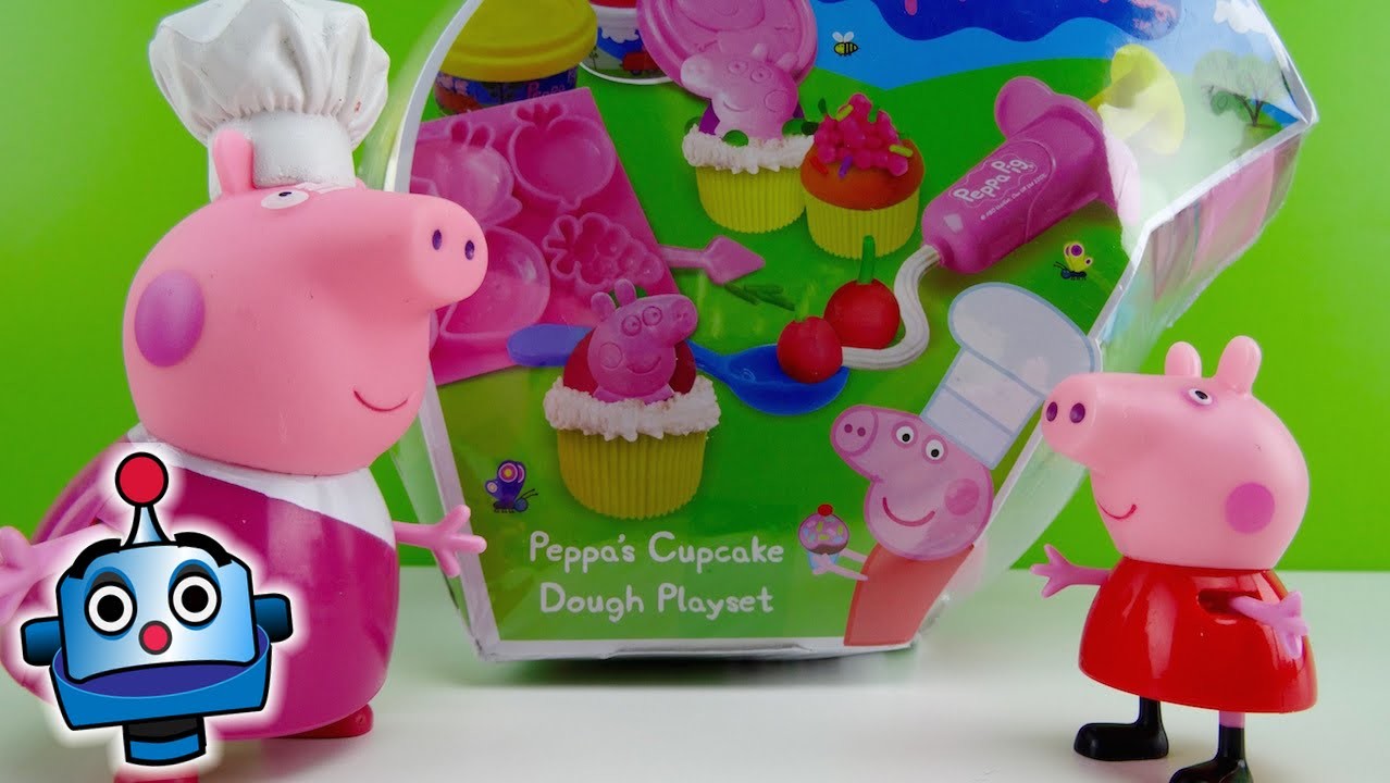 Peppa Pig Plastilina para Fiesta de Cupcakes Peppa’s Cupcake Dough Playset - Juguetes de Peppa Pig