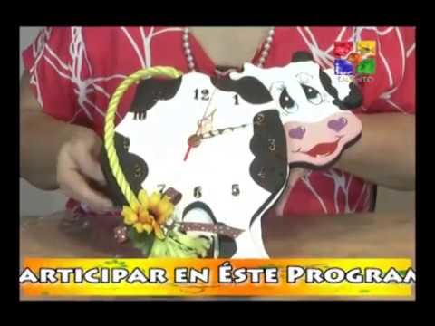 Pintura Decorativa Reloj de Vaca-PARTE 3-TALENTO ARTESANO