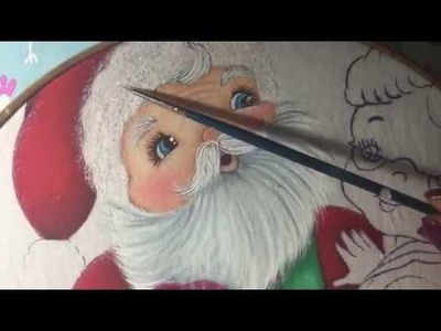 Pintura En Tela Santa Claus # 3 Con Cony