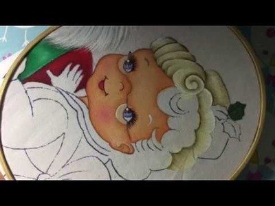 Pintura En Tela Santa Claus # 5 Con Cony